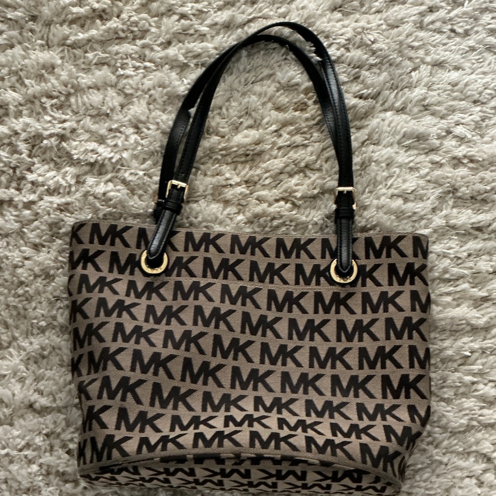 Michael Kors Signature Brown and Black Tote